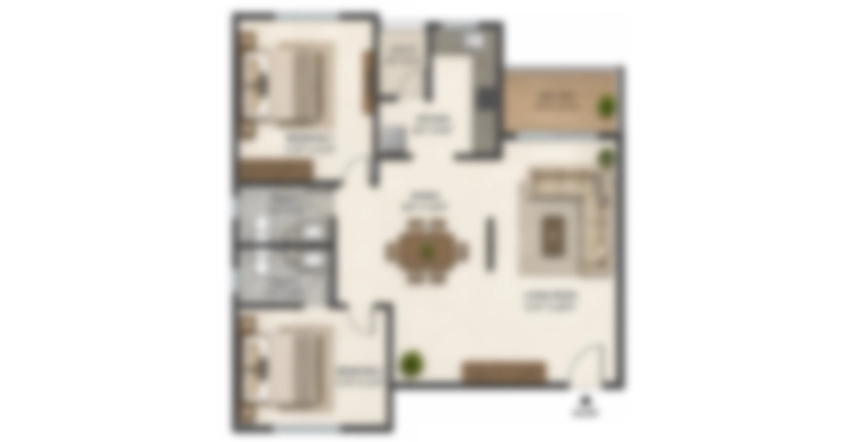 Bhagwati Inaaya Ghatkopar 2 BHK Floor Plans